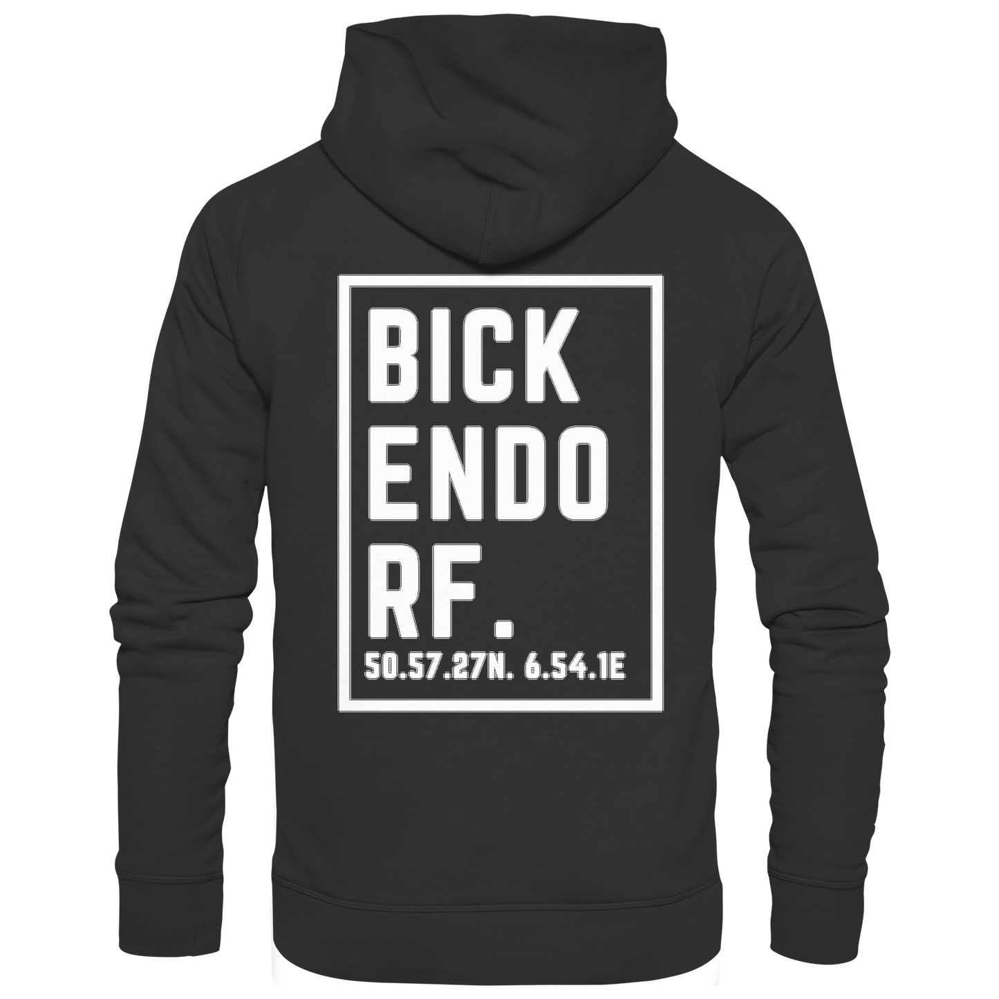 Bickendorf Koordinaten (großer Druck auf dem Rücken) - Zipper