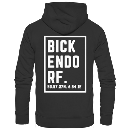 Bickendorf Koordinaten (großer Druck auf dem Rücken) - Zipper