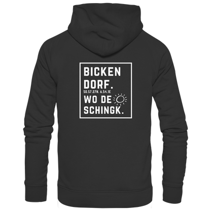 Wo de Sonn schingk - Bickendorf Druck Rücken - Zipper