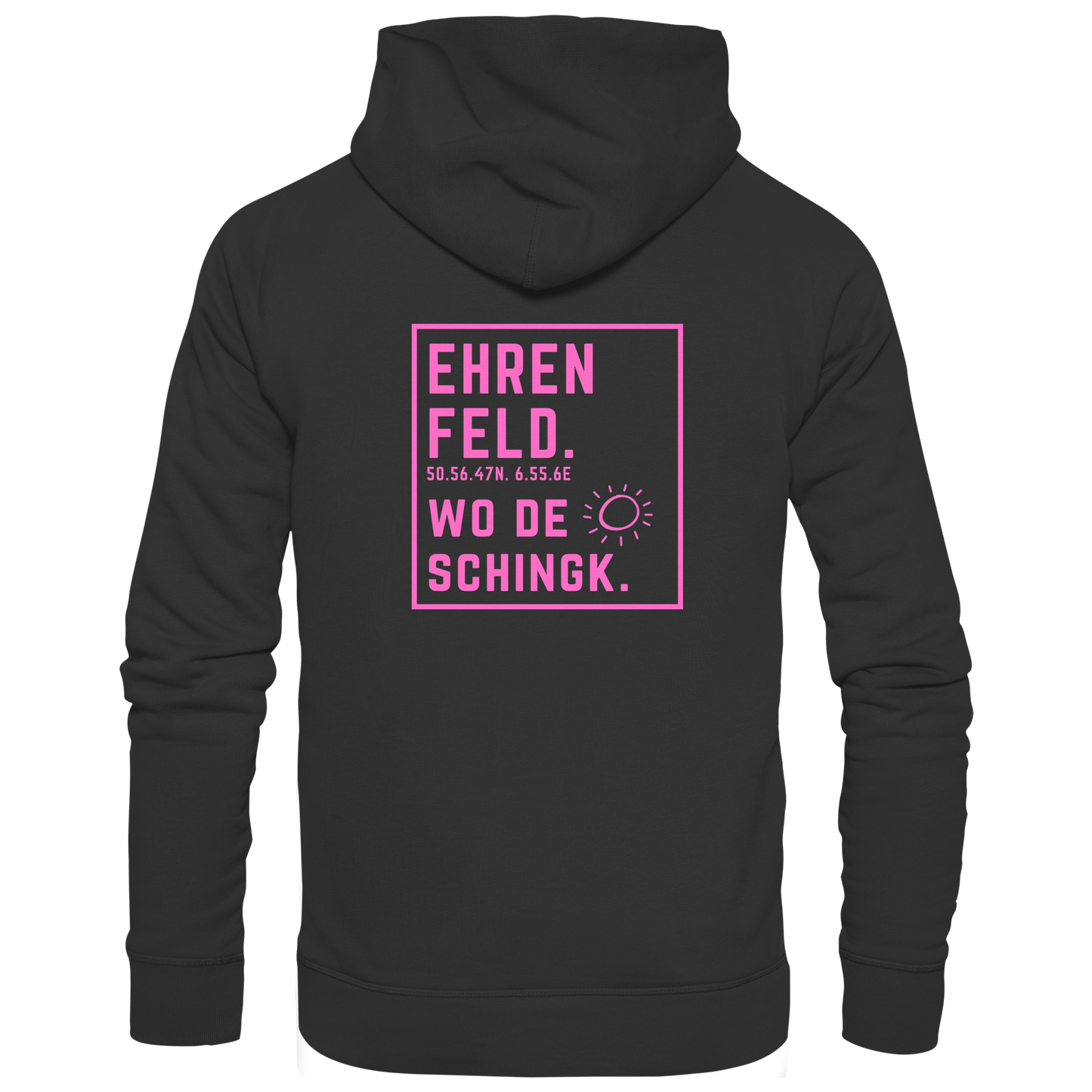 Wo de Sonn schingk - Ehrenfeld Druck Rücken  - Zipper