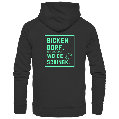 Wo de Sonn schingk - Bickendorf Druck Rücken - Zipper