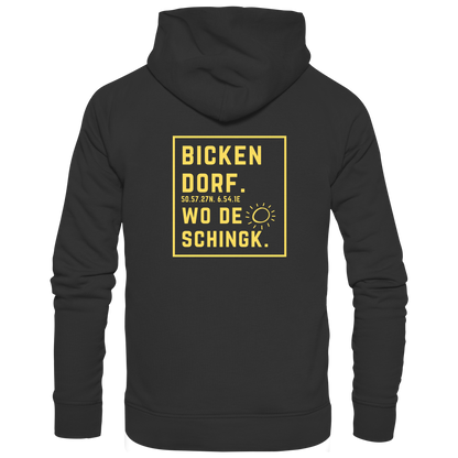 Wo de Sonn schingk - Bickendorf Druck Rücken - Zipper