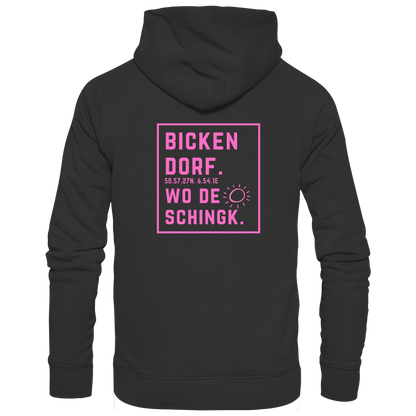 Wo de Sonn schingk - Bickendorf Druck Rücken - Zipper