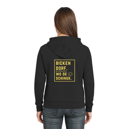 Wo de Sonn schingk - Bickendorf Druck Rücken - Zipper