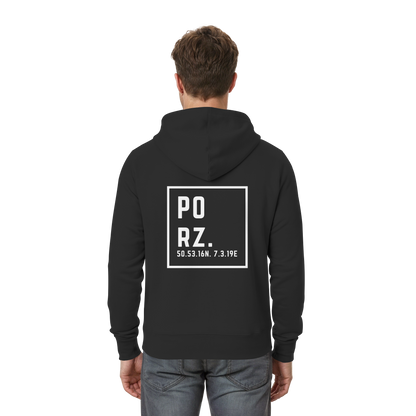 Porz Koordinaten (großer Druck Rücken) - Zipper