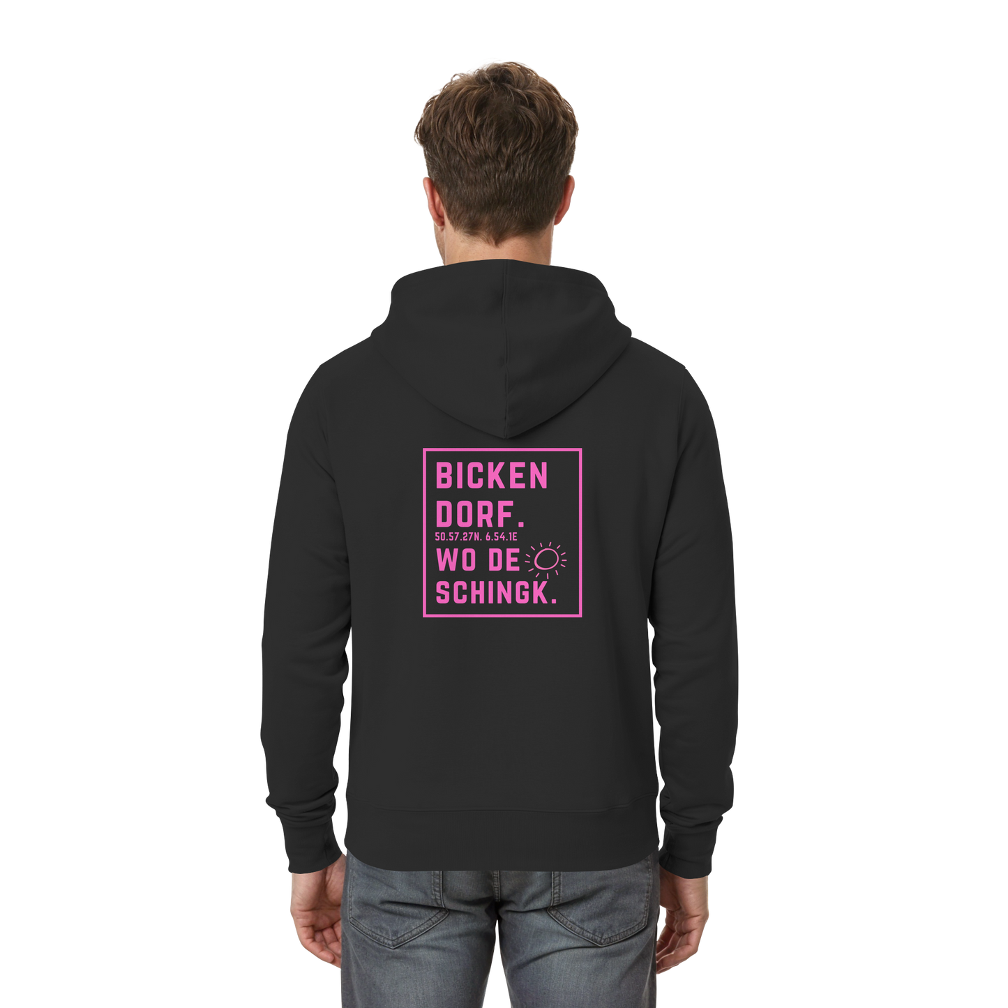 Wo de Sonn schingk - Bickendorf Druck Rücken - Zipper