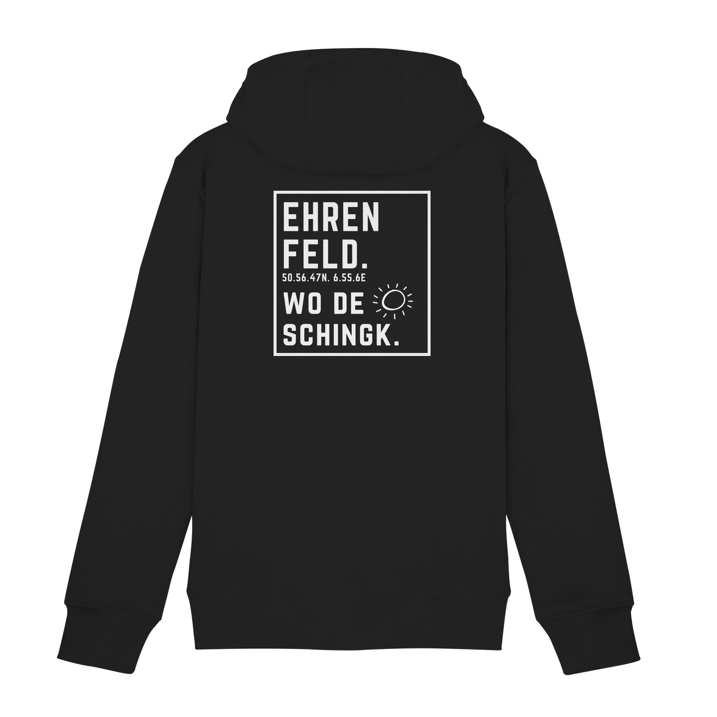 Wo de Sonn schingk - Ehrenfeld Druck Rücken  - Zipper
