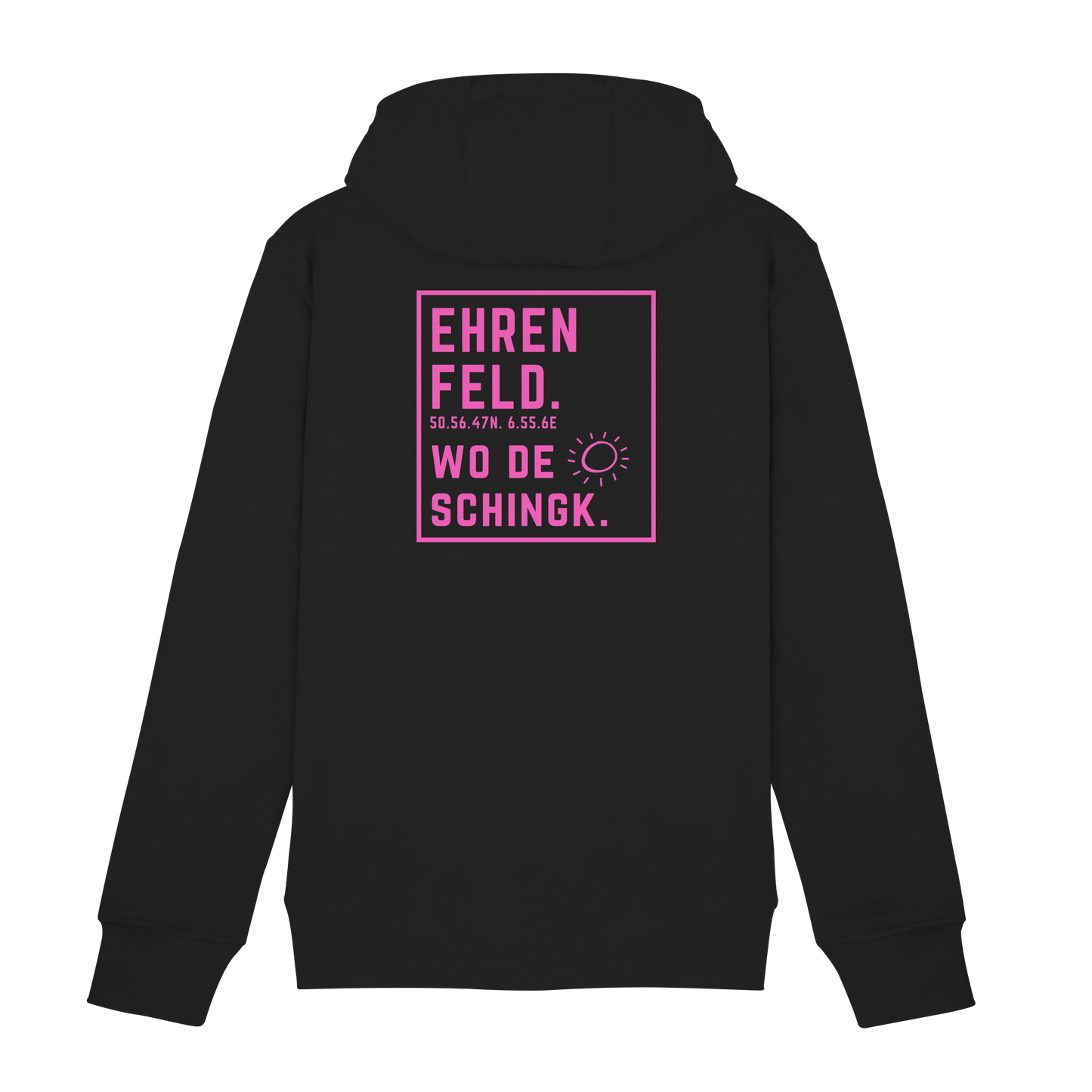 Wo de Sonn schingk - Ehrenfeld Druck Rücken  - Zipper