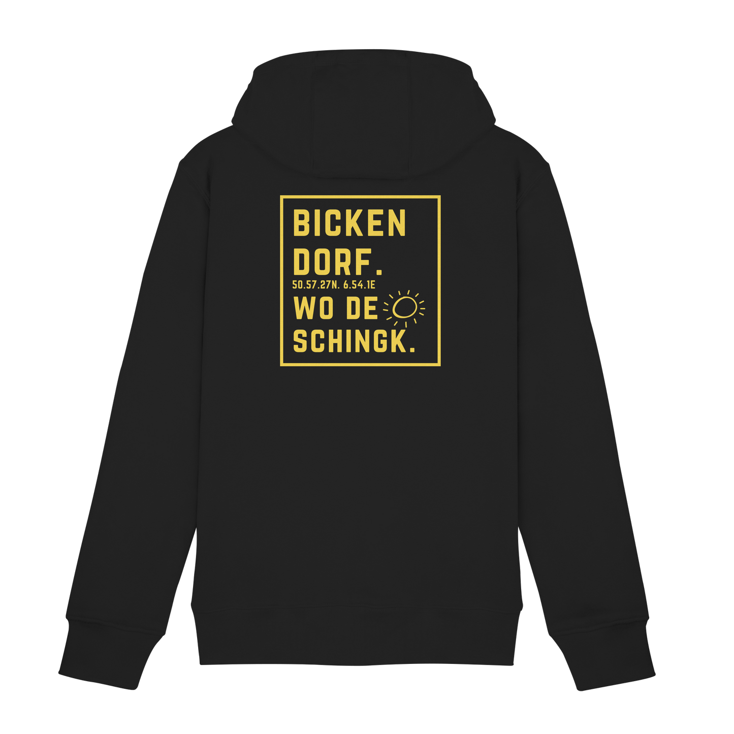 Wo de Sonn schingk - Bickendorf Druck Rücken - Zipper