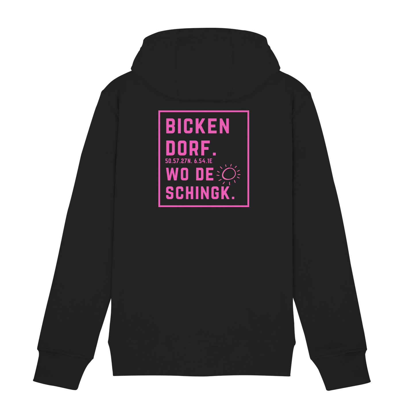 Wo de Sonn schingk - Bickendorf Druck Rücken - Zipper