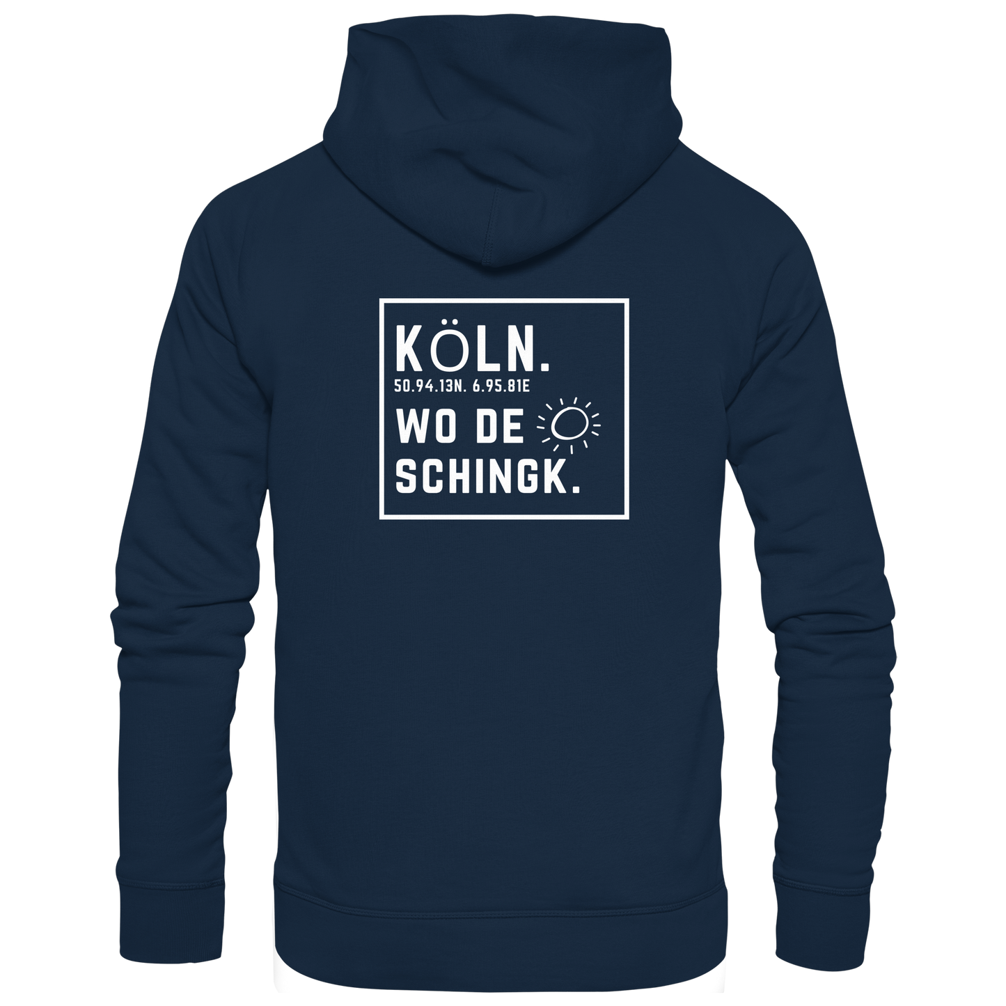 Wo de Sonn schingk - Köln Druck Rücken  - Zipper