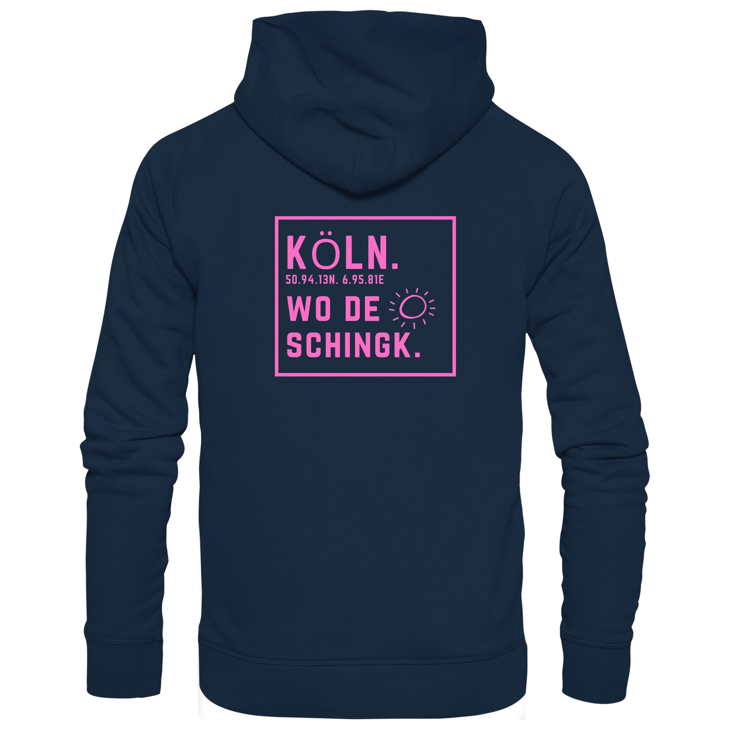 Wo de Sonn schingk - Köln Druck Rücken - Zipper