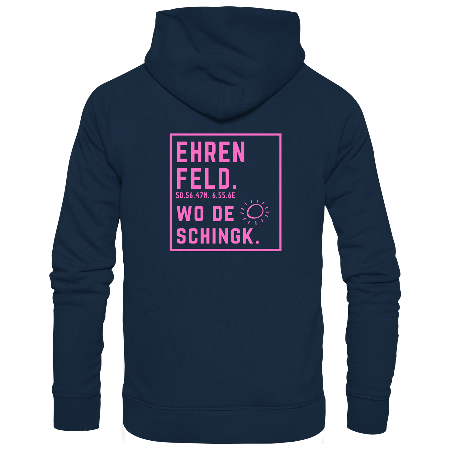 Wo de Sonn schingk - Ehrenfeld Druck Rücken  - Zipper