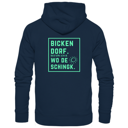 Wo de Sonn schingk - Bickendorf Druck Rücken - Zipper