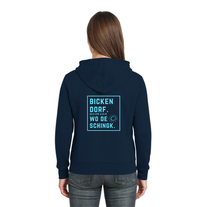 Wo de Sonn schingk - Bickendorf Druck Rücken - Zipper