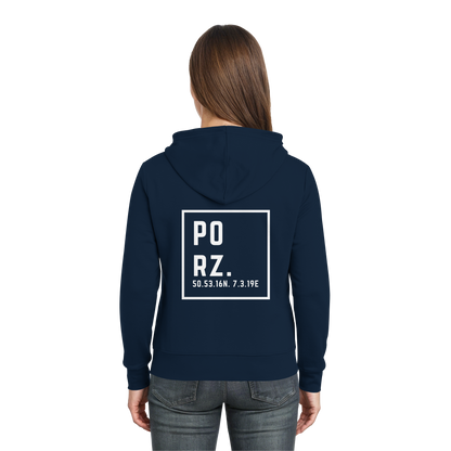 Porz Koordinaten (großer Druck Rücken) - Zipper