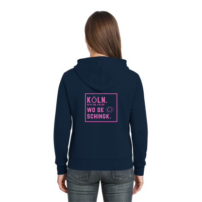 Wo de Sonn schingk - Köln Druck Rücken - Zipper