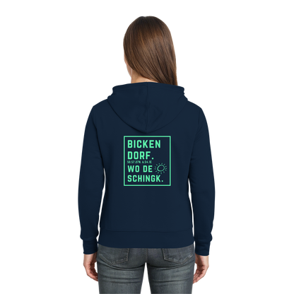 Wo de Sonn schingk - Bickendorf Druck Rücken - Zipper