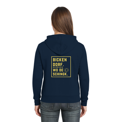 Wo de Sonn schingk - Bickendorf Druck Rücken - Zipper