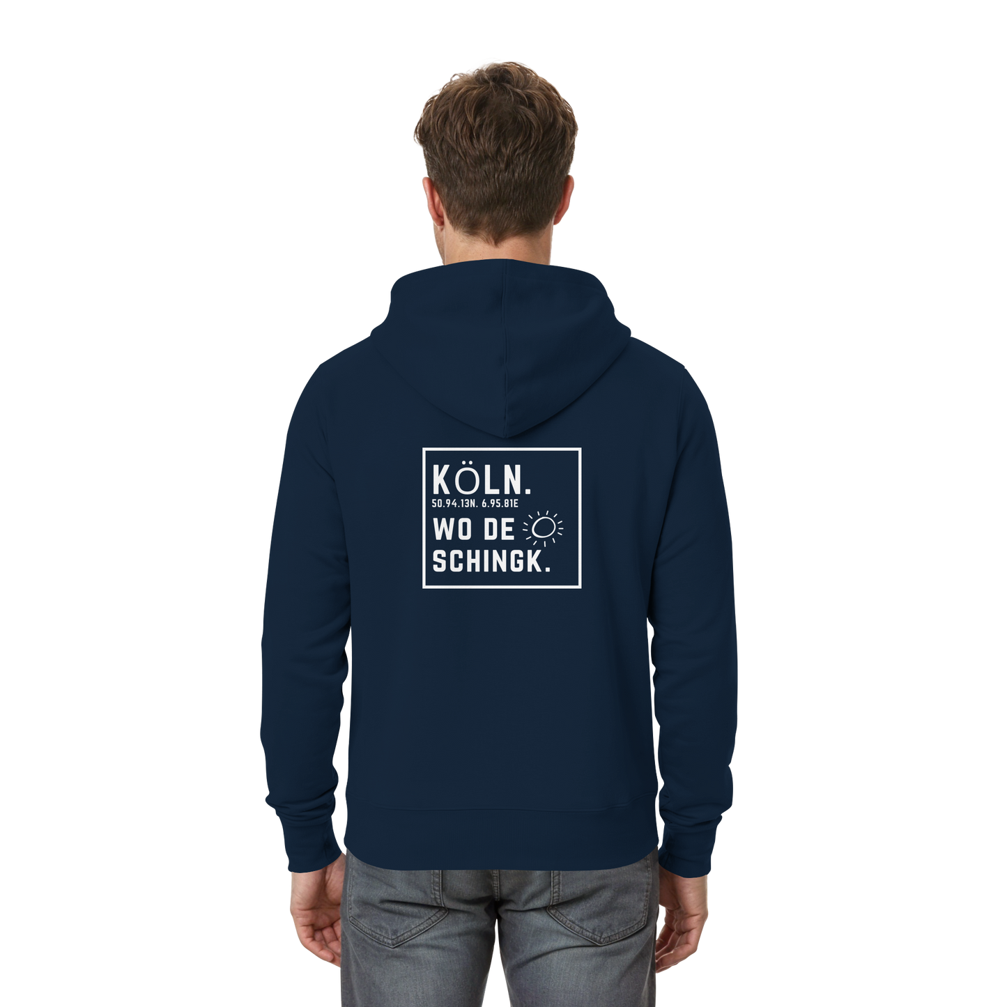 Wo de Sonn schingk - Köln Druck Rücken  - Zipper