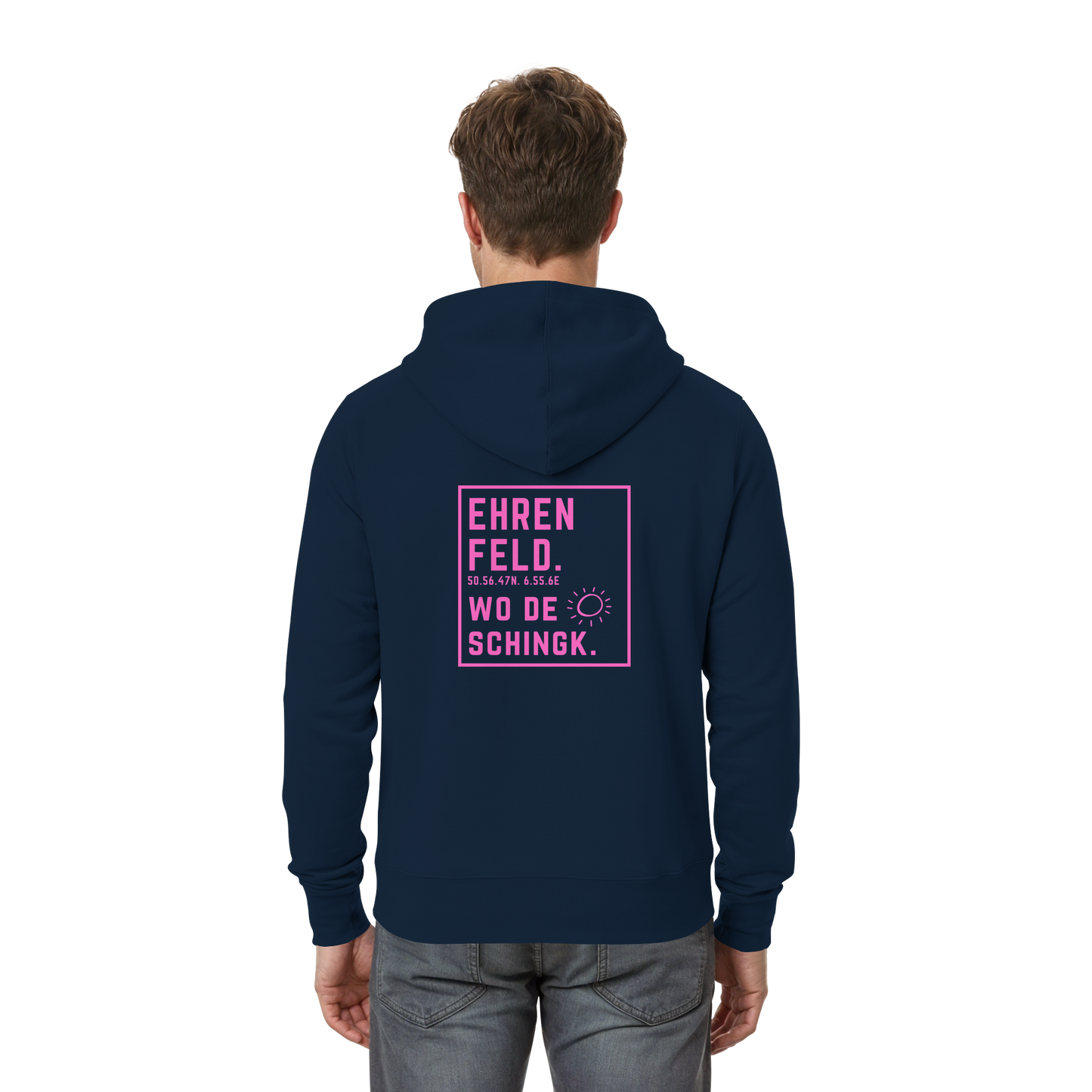 Wo de Sonn schingk - Ehrenfeld Druck Rücken  - Zipper