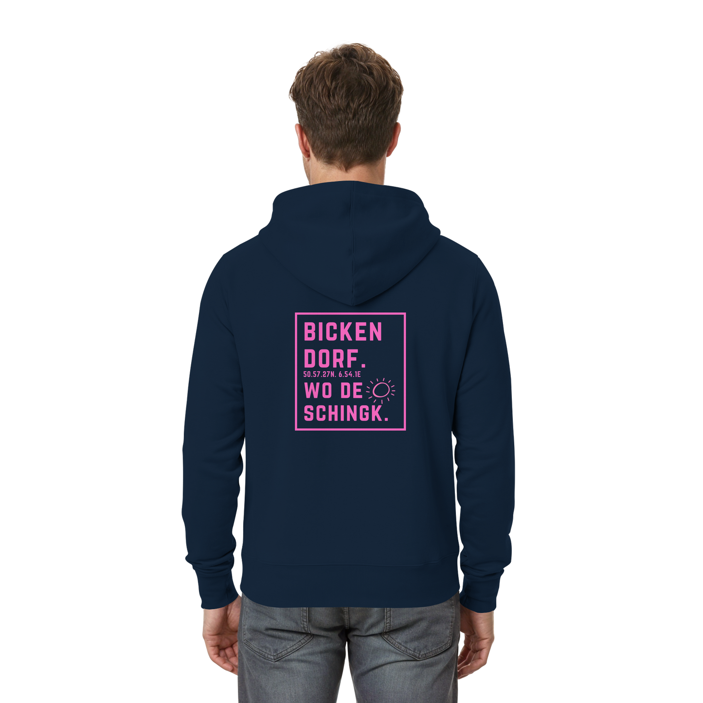 Wo de Sonn schingk - Bickendorf Druck Rücken - Zipper
