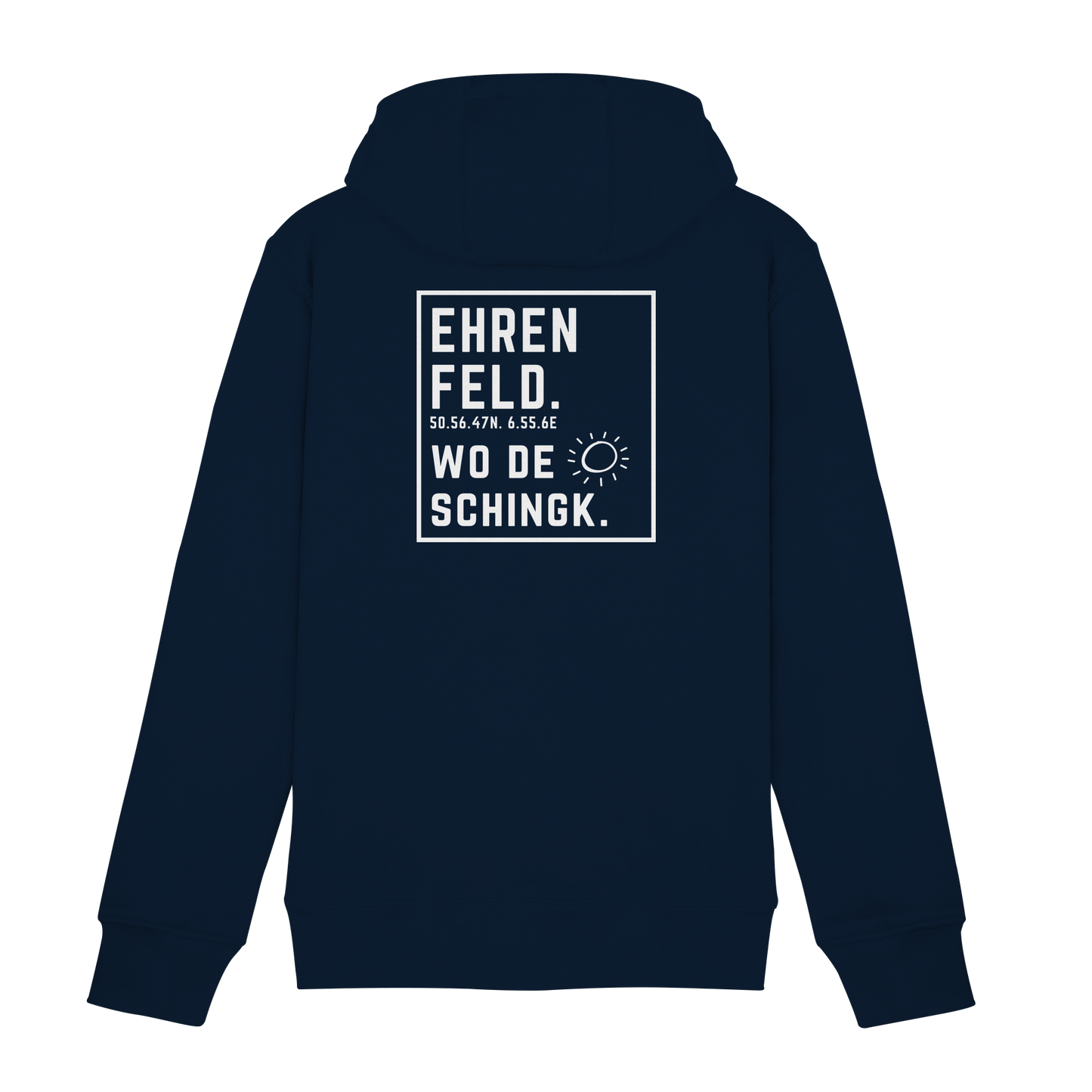 Wo de Sonn schingk - Ehrenfeld Druck Rücken  - Zipper