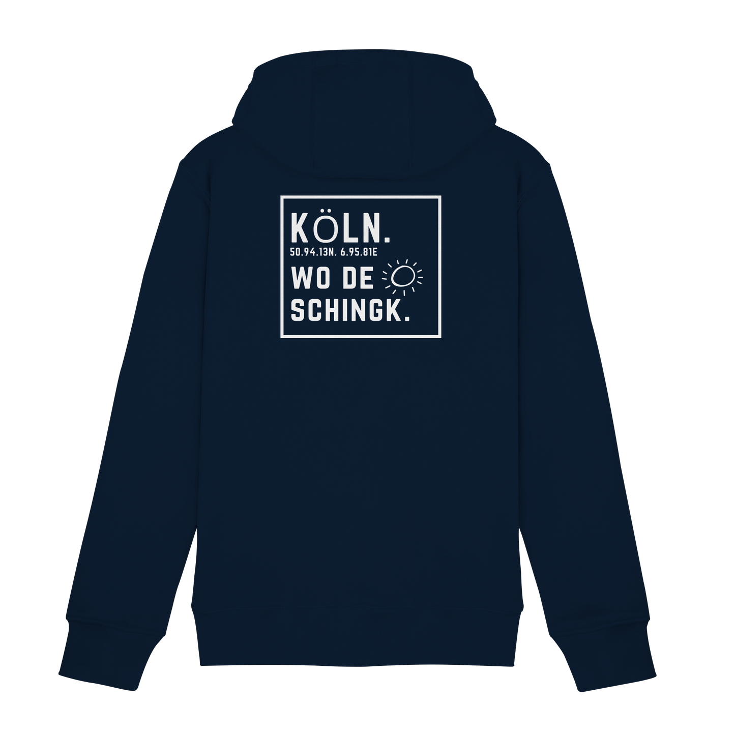 Wo de Sonn schingk - Köln Druck Rücken  - Zipper