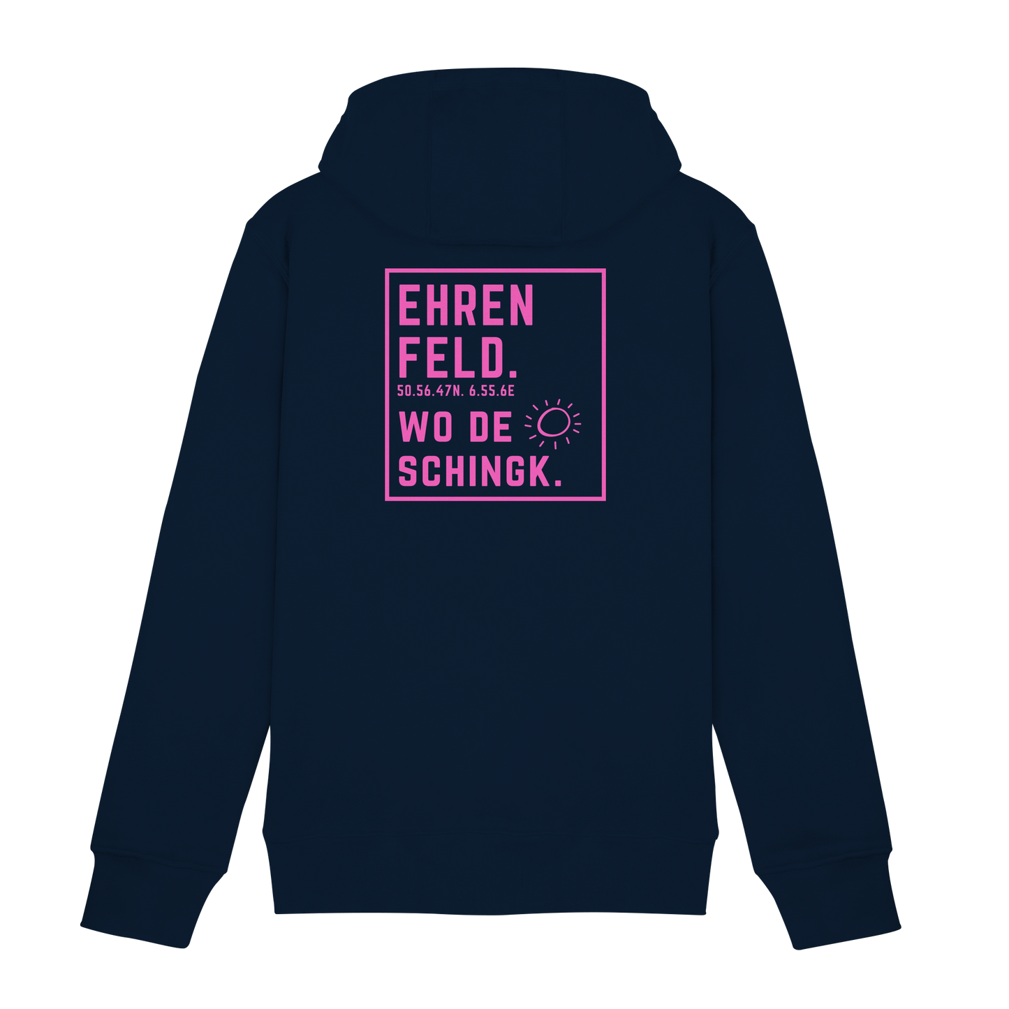 Wo de Sonn schingk - Ehrenfeld Druck Rücken  - Zipper