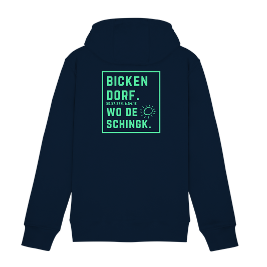 Wo de Sonn schingk - Bickendorf Druck Rücken - Zipper