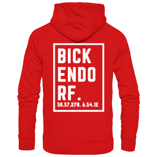 Bickendorf Koordinaten (großer Druck auf dem Rücken) - Zipper