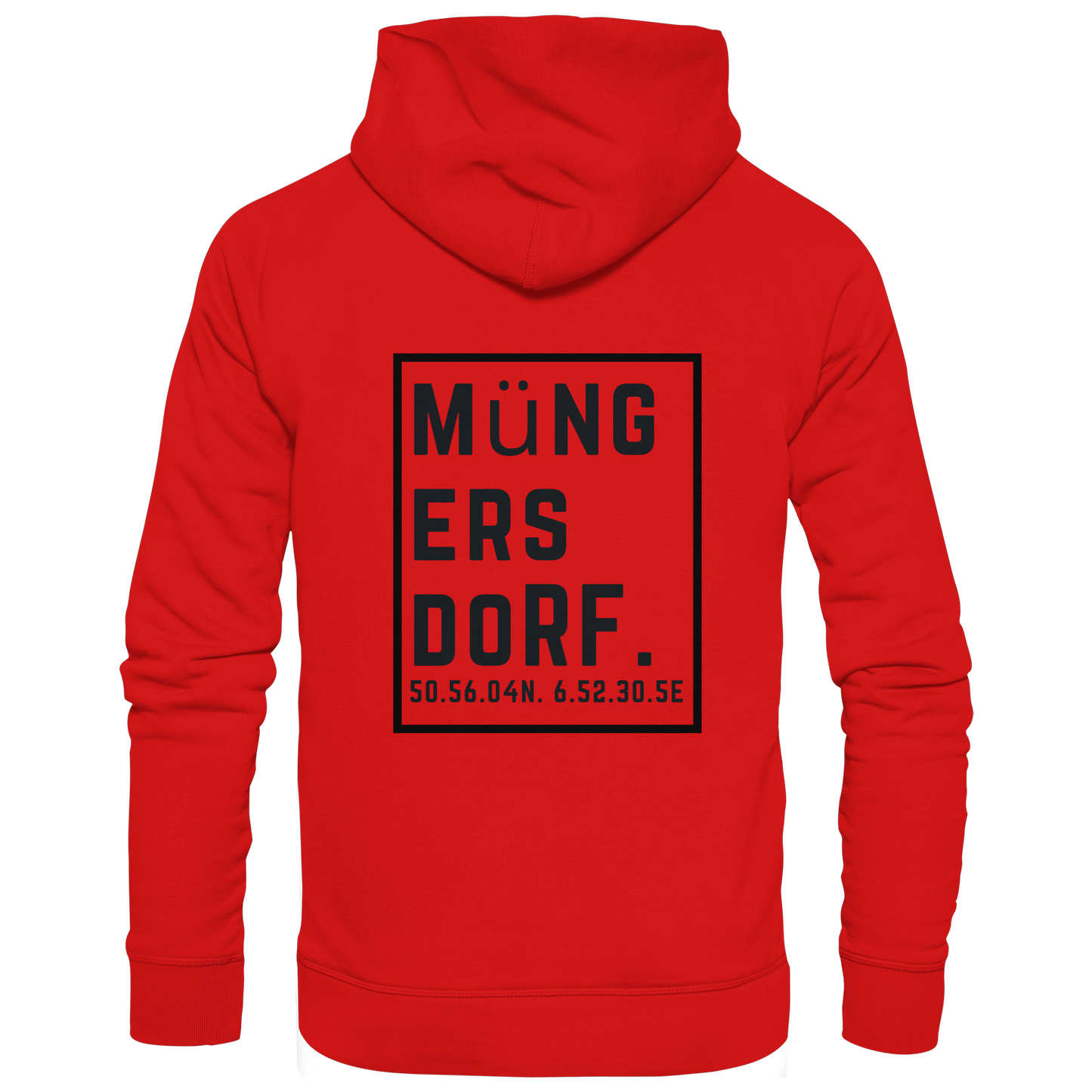 Müngersdorf Koordinaten (großer Druck auf dem Rücken) - Zipper
