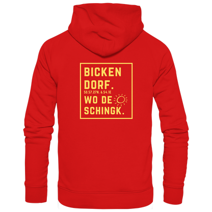Wo de Sonn schingk - Bickendorf Druck Rücken - Zipper
