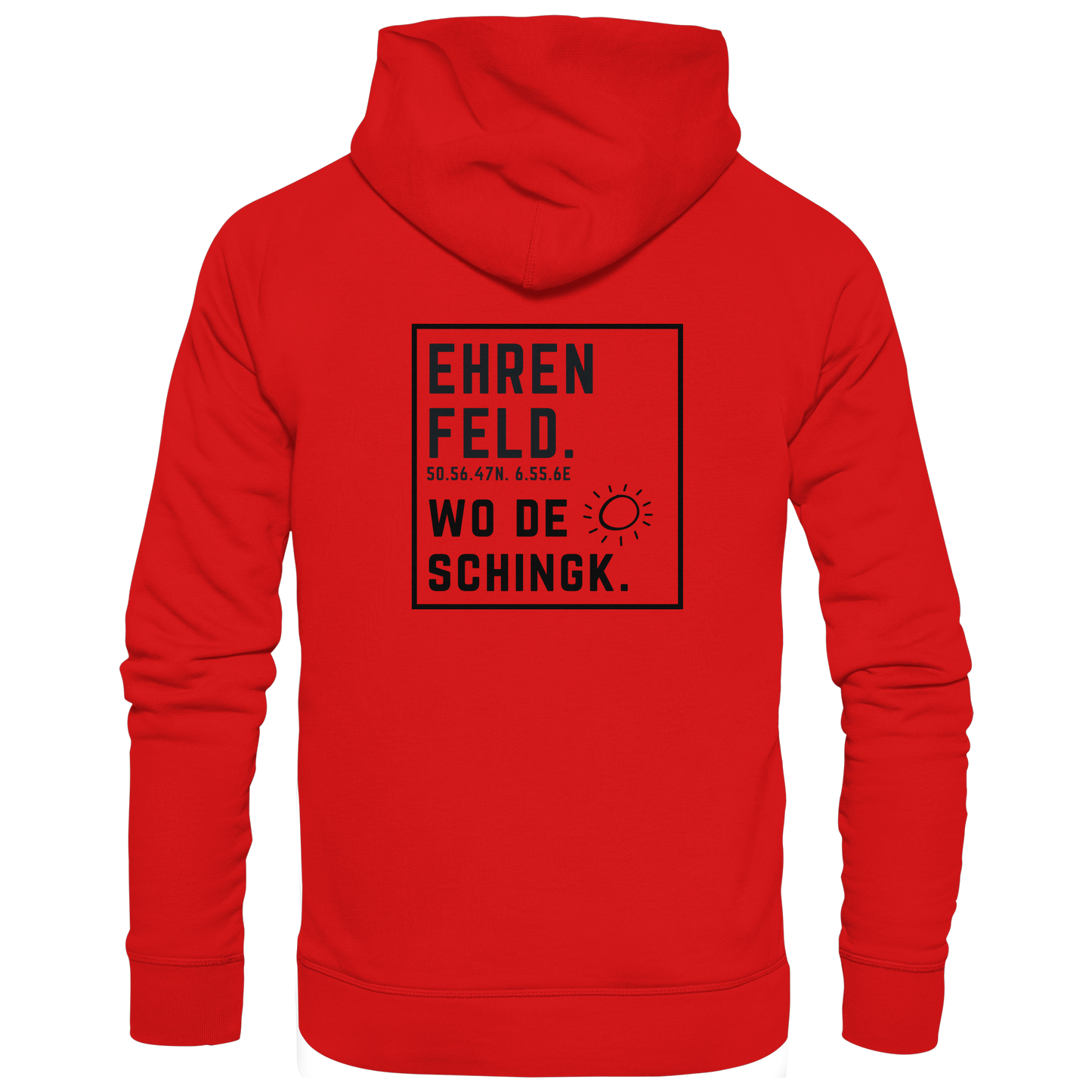 Wo de Sonn schingk - Ehrenfeld Druck Rücken - Zipper