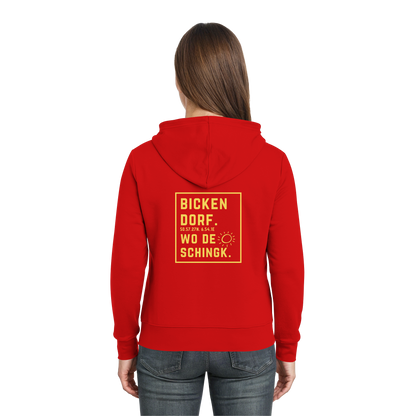Wo de Sonn schingk - Bickendorf Druck Rücken - Zipper