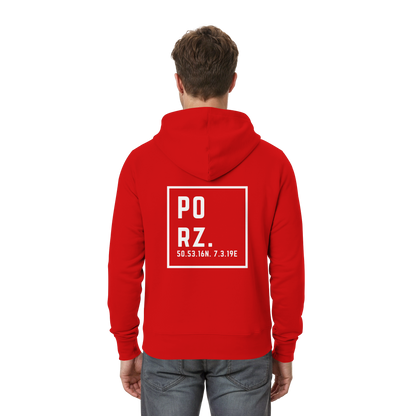 Porz Koordinaten (großer Druck Rücken) - Zipper