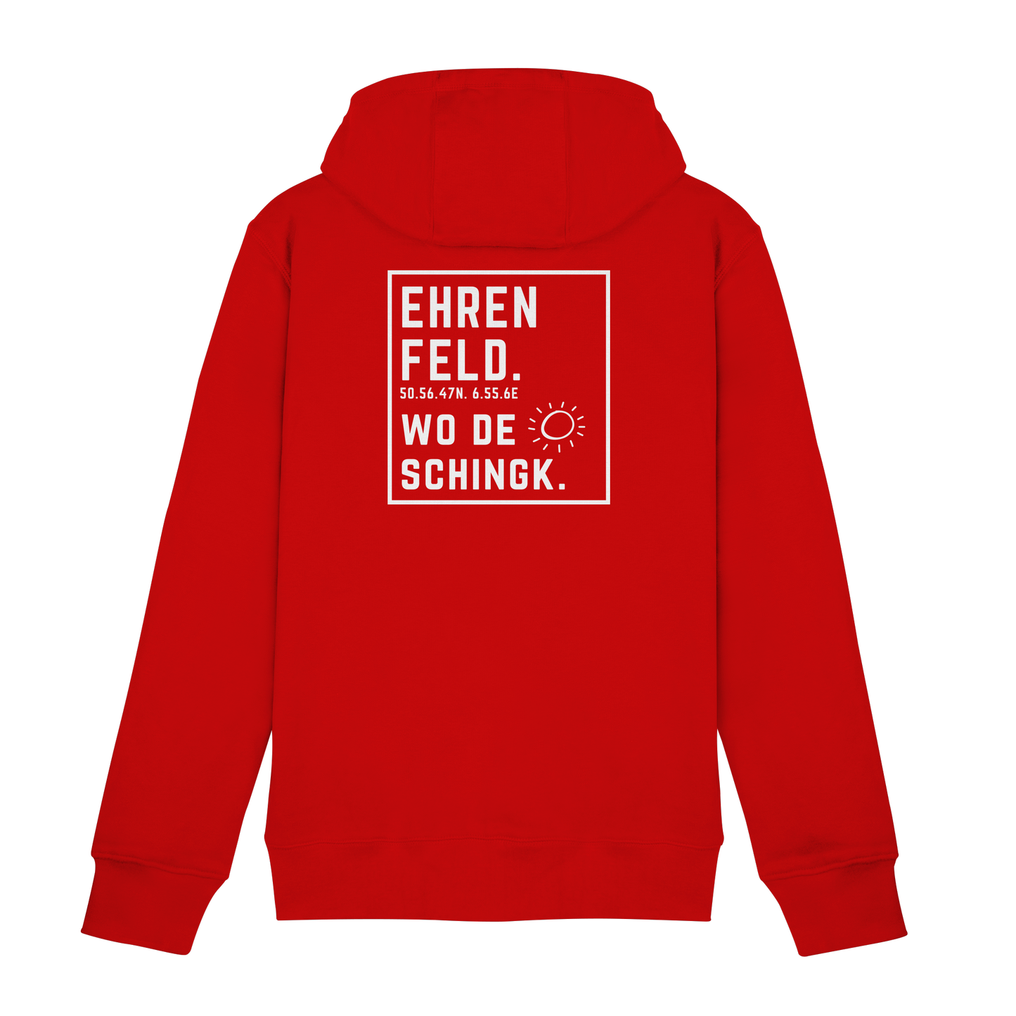 Wo de Sonn schingk - Ehrenfeld Druck Rücken  - Zipper