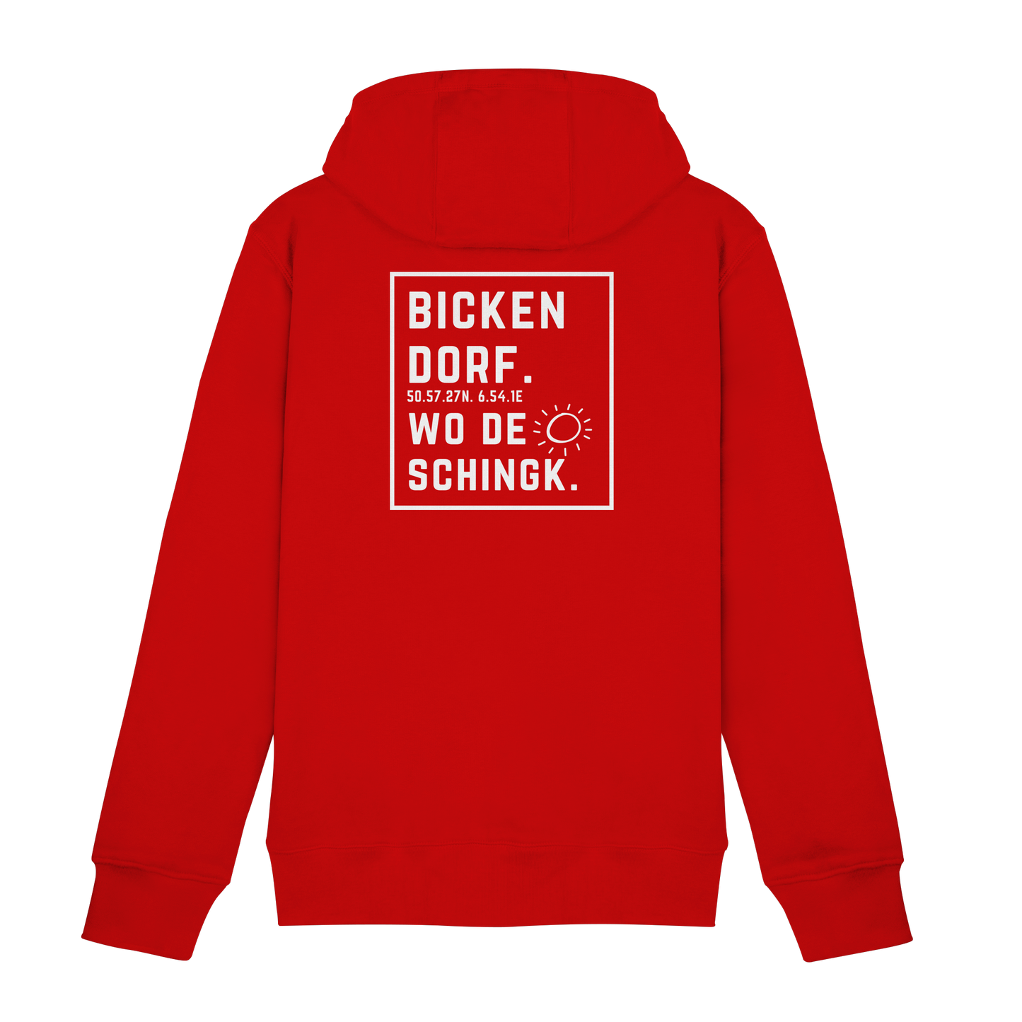 Wo de Sonn schingk - Bickendorf Druck Rücken - Zipper