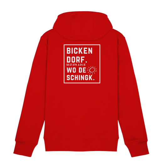 Wo de Sonn schingk - Bickendorf Druck Rücken - Zipper