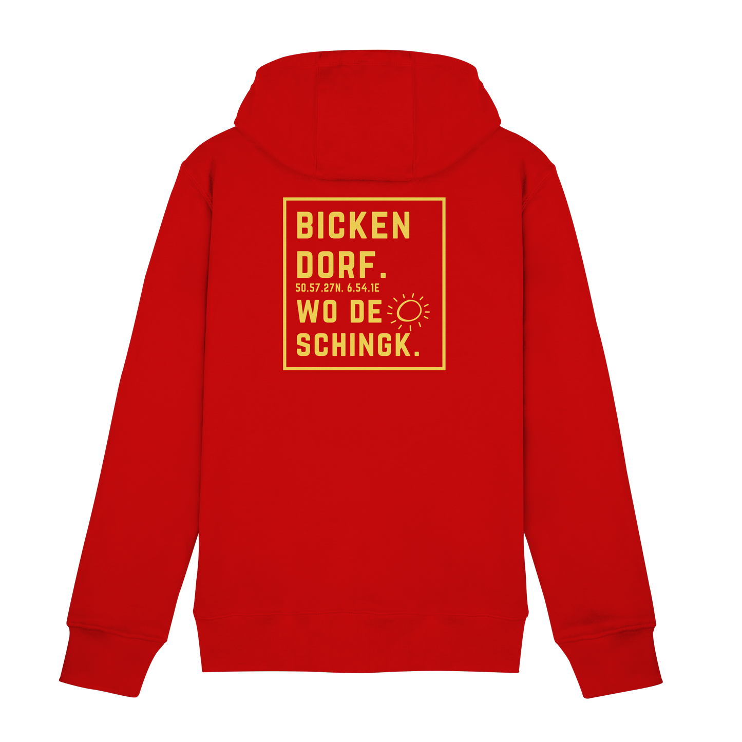 Wo de Sonn schingk - Bickendorf Druck Rücken - Zipper