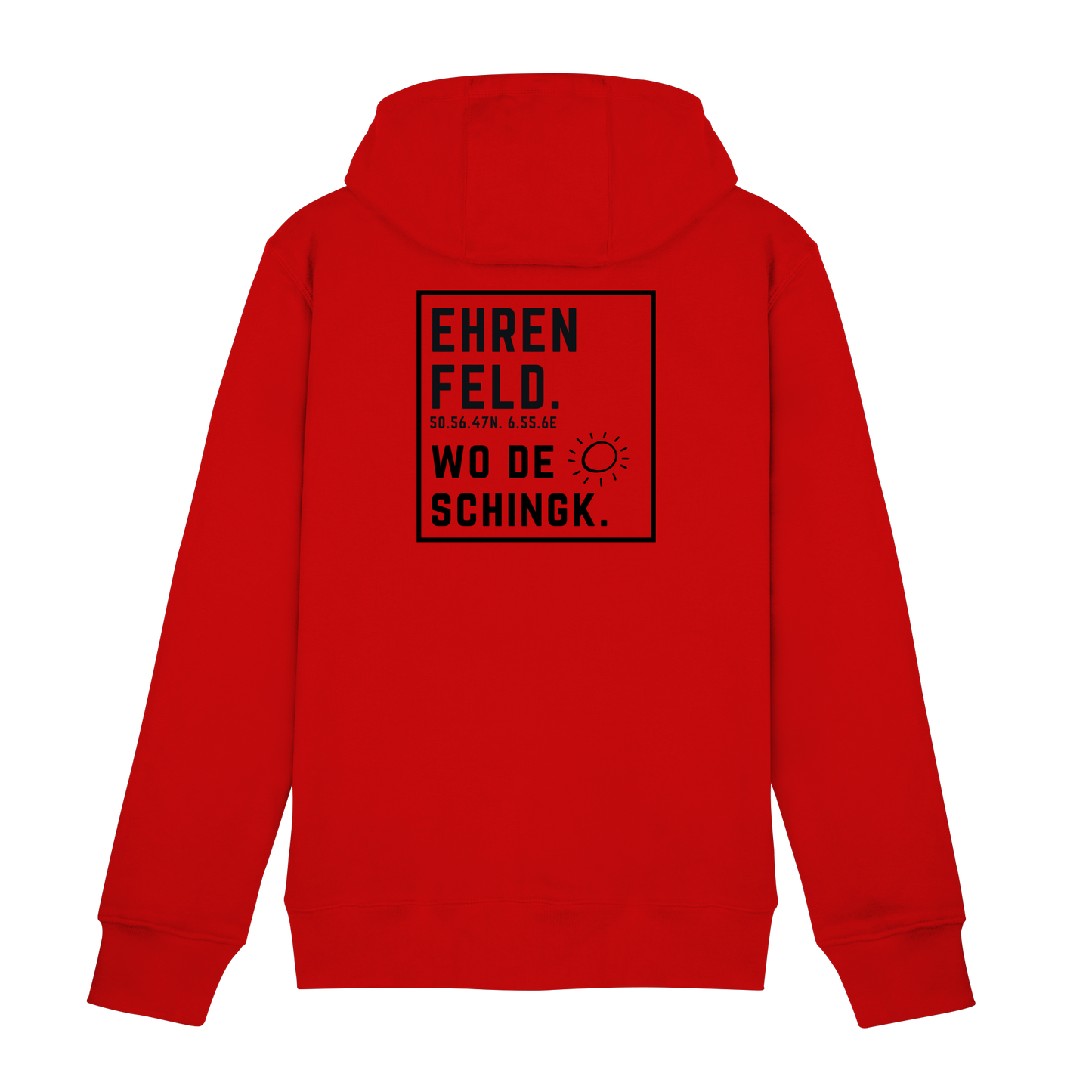 Wo de Sonn schingk - Ehrenfeld Druck Rücken - Zipper
