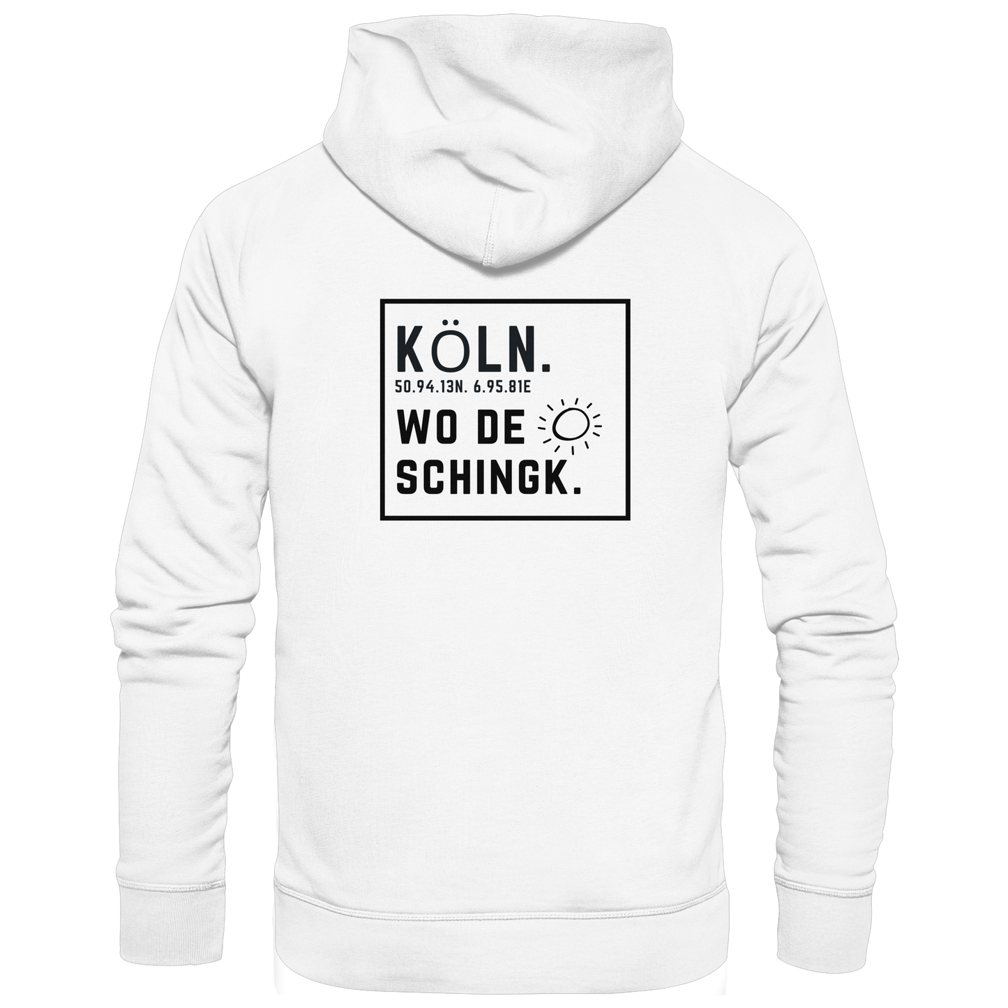 Wo de Sonn schingk - Köln Druck Rücken  - Zipper