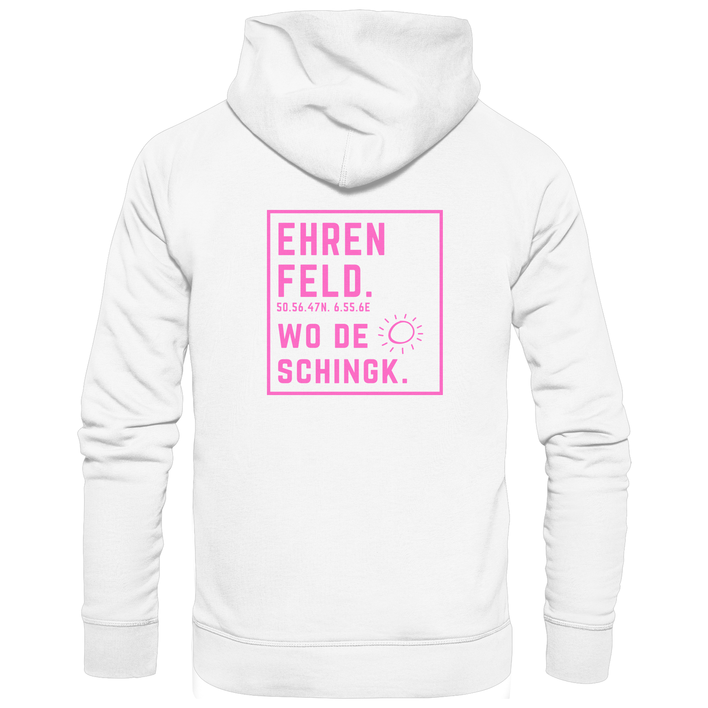 Wo de Sonn schingk - Ehrenfeld Druck Rücken  - Zipper