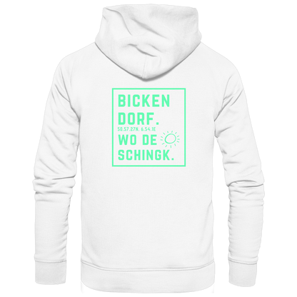 Wo de Sonn schingk - Bickendorf Druck Rücken - Zipper