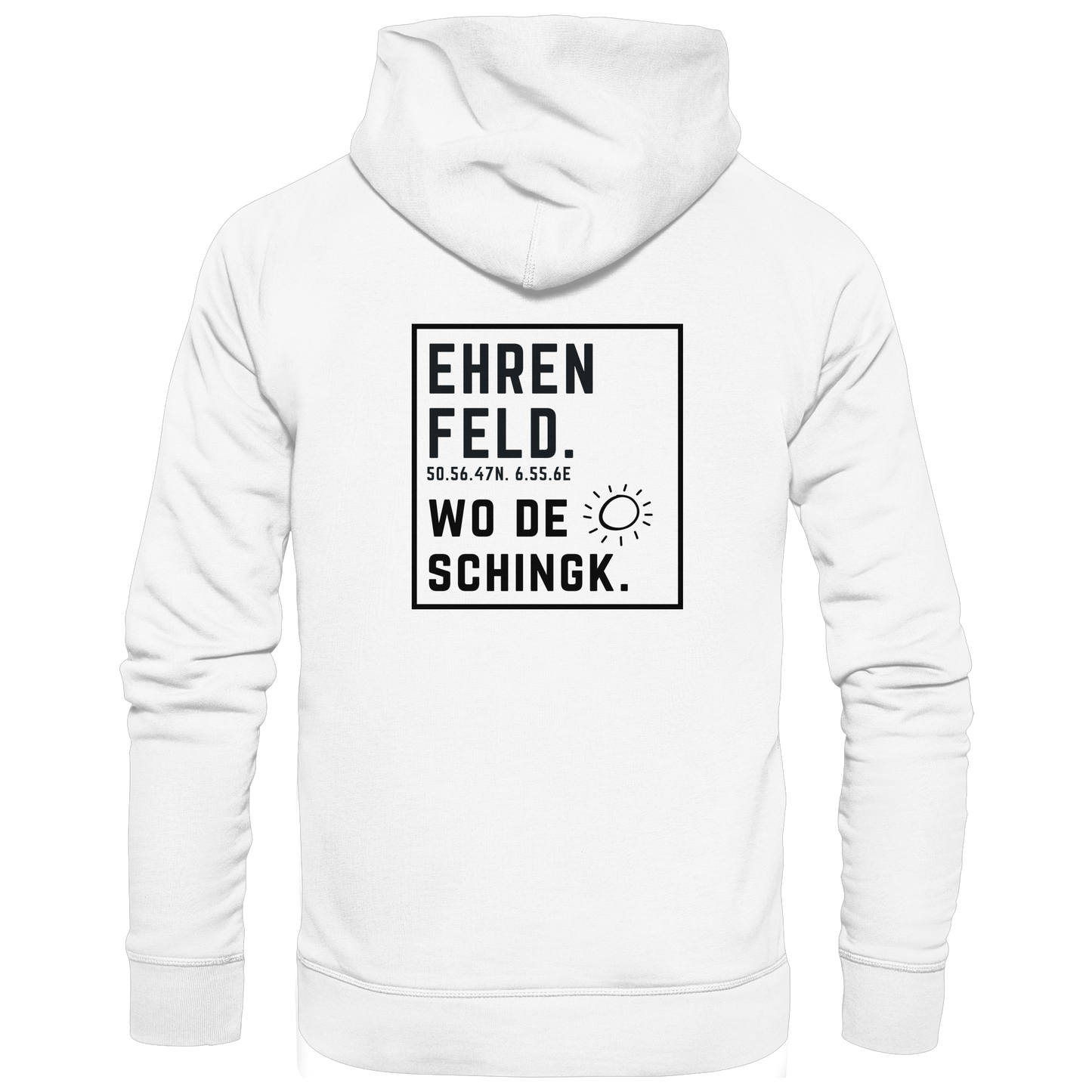Wo de Sonn schingk - Ehrenfeld Druck Rücken - Zipper