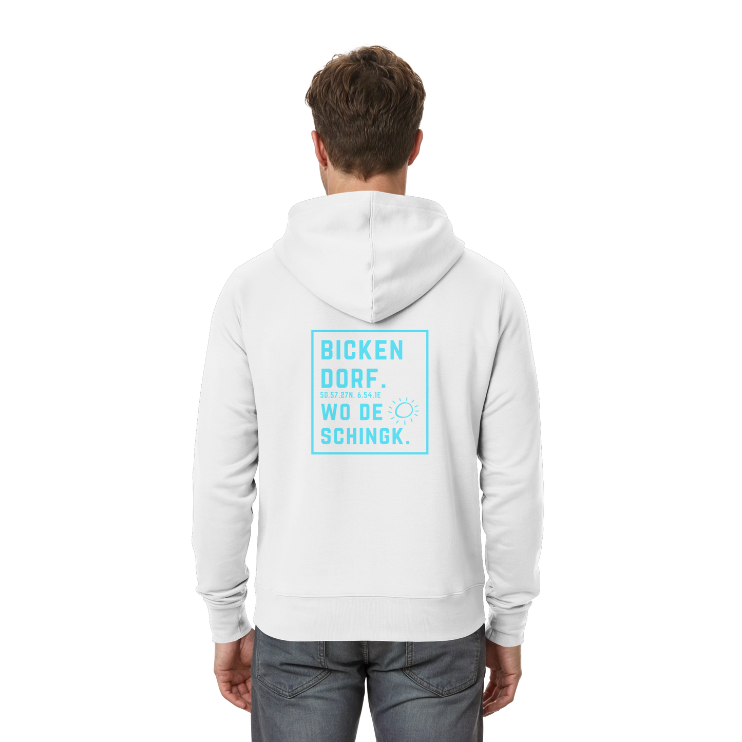 Wo de Sonn schingk - Bickendorf Druck Rücken - Zipper