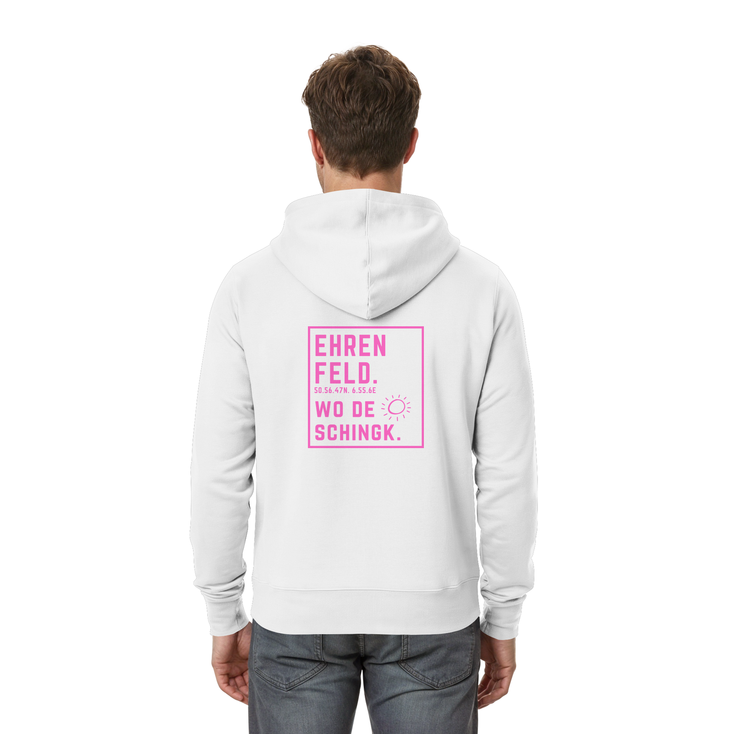 Wo de Sonn schingk - Ehrenfeld Druck Rücken  - Zipper
