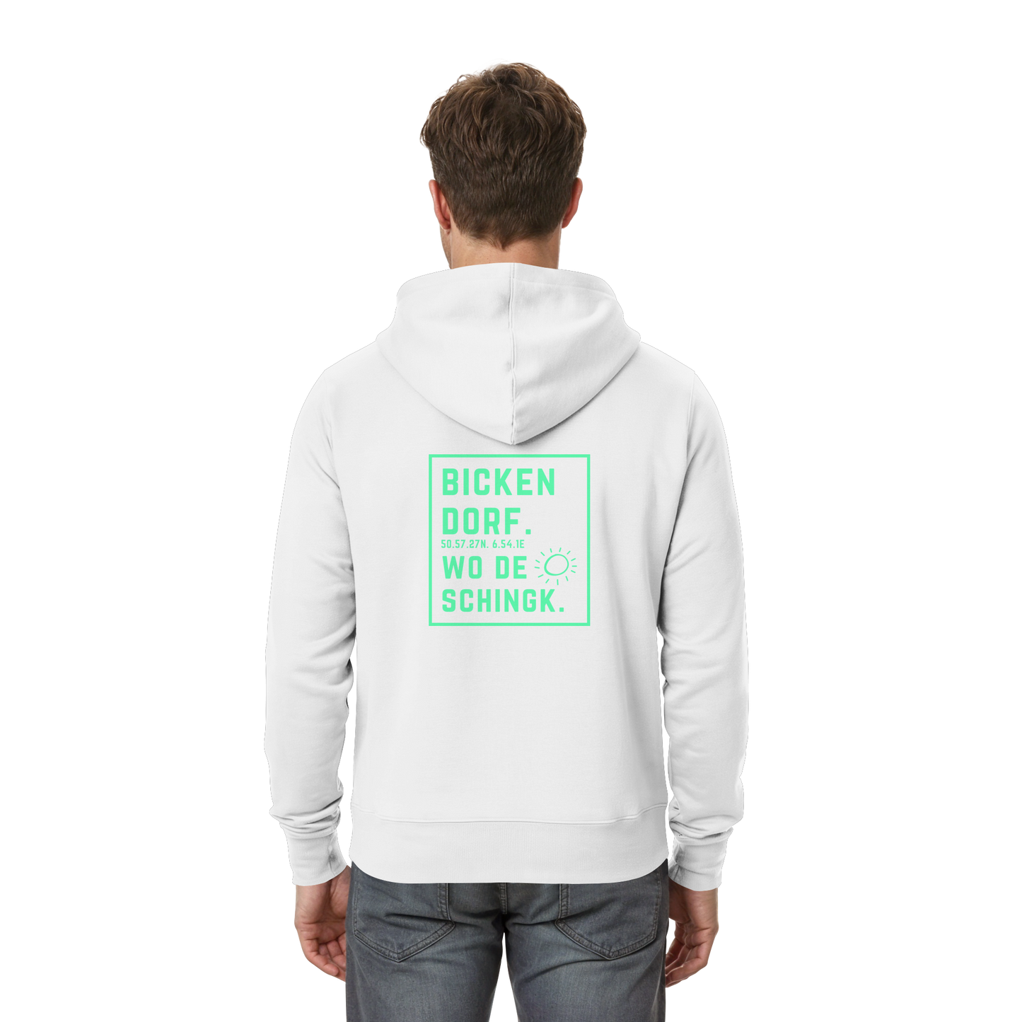Wo de Sonn schingk - Bickendorf Druck Rücken - Zipper