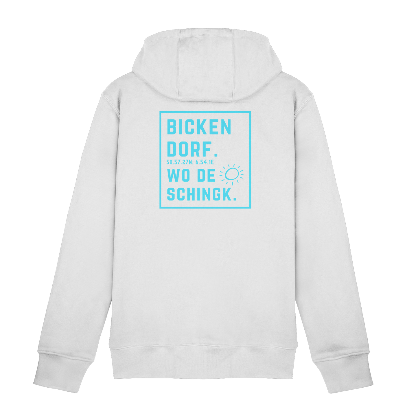 Wo de Sonn schingk - Bickendorf Druck Rücken - Zipper
