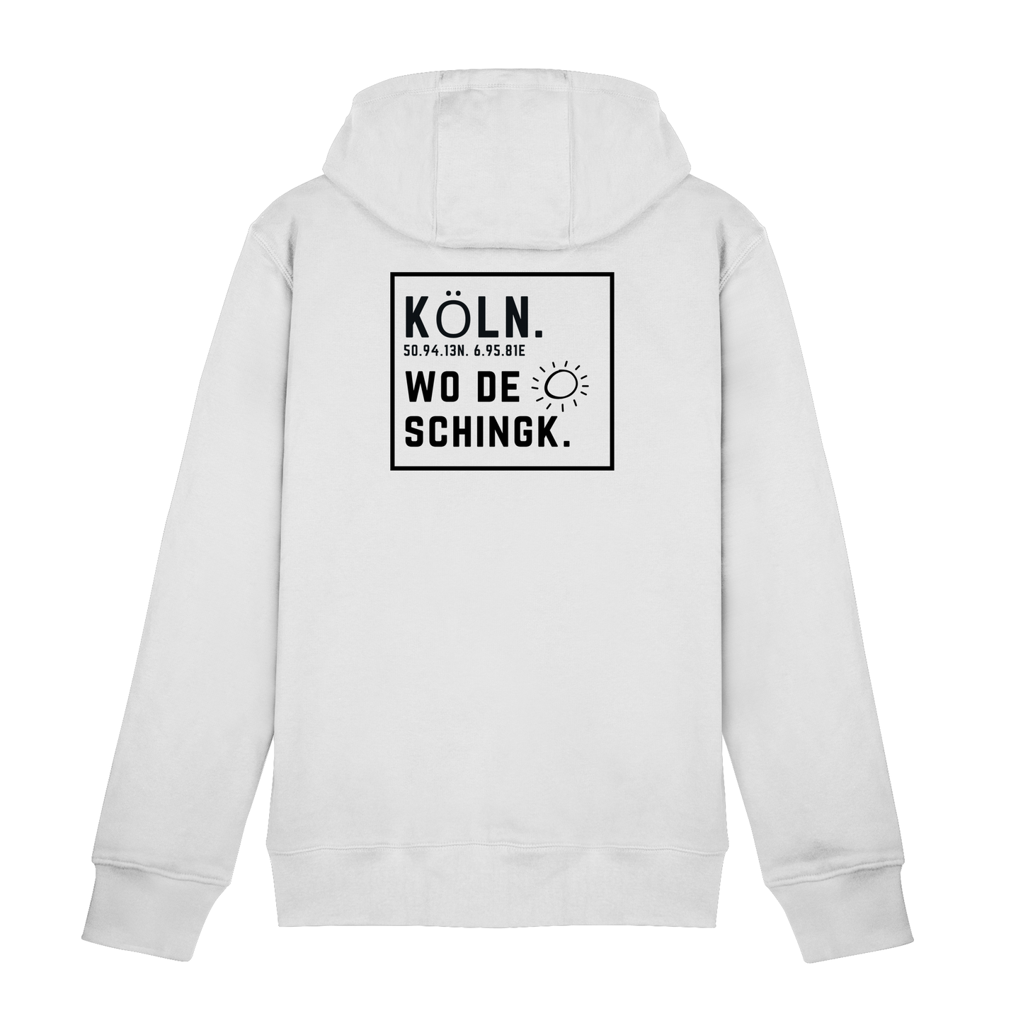 Wo de Sonn schingk - Köln Druck Rücken  - Zipper